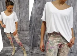 MIKOS*NOWOSĆ BLUZKA OVERSIZE, KIMONO Z DEKOLTEM SM