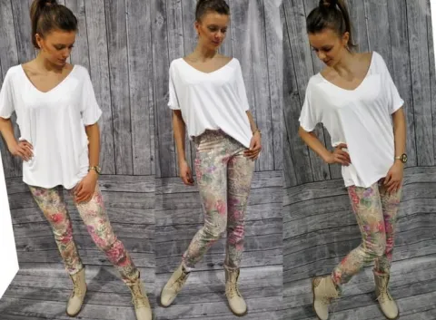 MIKOS*NOWOSĆ BLUZKA OVERSIZE, KIMONO Z DEKOLTEM SM