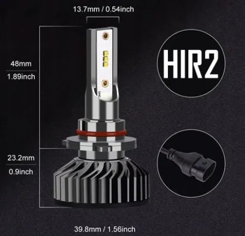MINI ŻARÓWKI LED HIR2 XSTORM CPS1860 20000LM CAN IDEALNE ODCIĘCIE 9012