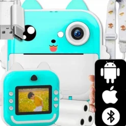 MINI DRUKARKA DRUKUŚ APARAT FOTOGRAFICZNY NATYCHMIASTOWY TERMICZNA + ROLKI