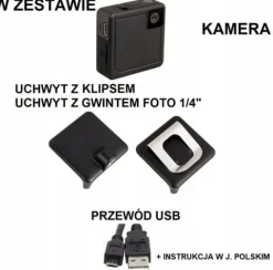 MINI KAMERA PRZYPINANA NA KLIPS ZACZEP FULL HD