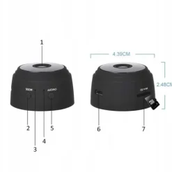MINI KAMERA SZPIEGOWSKA UKRYTA DETEKCJA FULL HD WIFI RUCH KAMERKA MAŁA 1080