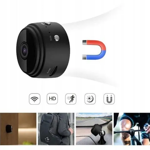 MINI KAMERA SZPIEGOWSKA UKRYTA DETEKCJA FULL HD WIFI RUCH KAMERKA MAŁA 1080