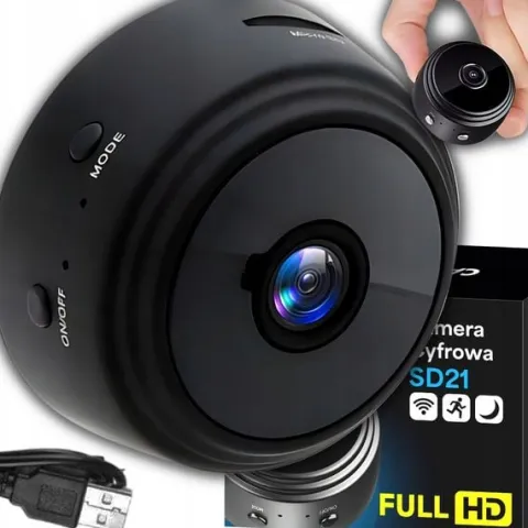 MINI KAMERA SZPIEGOWSKA UKRYTA DETEKCJA FULL HD WIFI RUCH KAMERKA MAŁA 1080