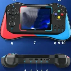 MINI KONSOLA RETRO GRA TV PRZENOŚNA 500 GIER + PAD