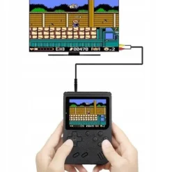 Mini Konsola RETRO Przenośna Prezent dla Dziecka Wyjście TV + PAD 400 GIER