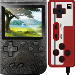 Mini Konsola RETRO Przenośna Prezent dla Dziecka Wyjście TV + PAD 400 GIER