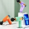MINI PISTOLET DO MASAŻU MOCNY MASAŻER MASSAGE GUN PRZENOŚNY + 4 KOŃCÓWKI