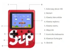 MINI PRZENOŚNA KONSOLA RETRO GRA 400 W 1 GAMEBOY SUPER CENA