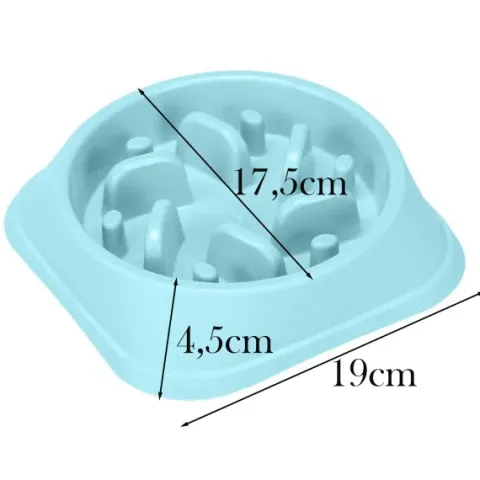 Miska spowalniająca jedzenie dla psa kota zwierząt duża z przegrodami 19cm
