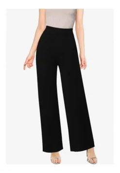 MISSGUIDED PETITE CZARNE PRĄŻKOWANE SPODNIE 34/36