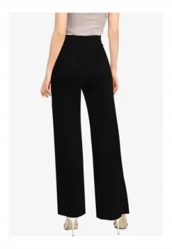 MISSGUIDED PETITE CZARNE PRĄŻKOWANE SPODNIE 34/36