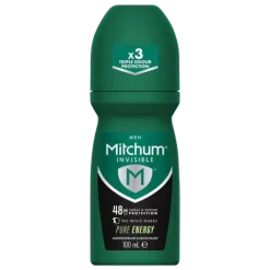 Mitchum Invisible 48HR Pure Energy RollOn Antyperspirant dla Mężczyzn 100ml