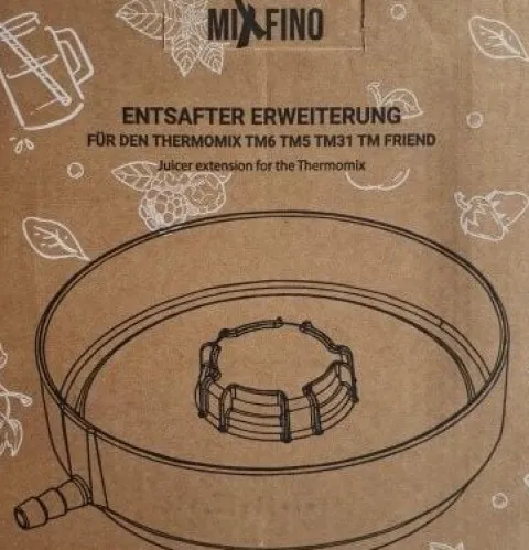 MixFino SOKOWIRÓWKA PAROWA Thermomix TM6 TM5 TM31 MixFino Made in Germany