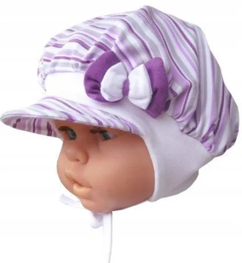 MK GOLIŃSCY Bawełniana Czapka niemowlęca letnia 44 cm