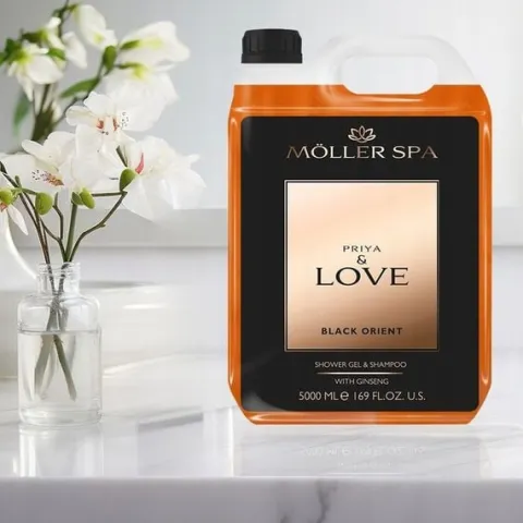 Möller PRIYA & LOVE SZAMPON I ŻEL POD PRYSZNIC ŻEŃ-SZEŃ 5L PRIJA PREMIUM