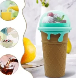 500ML SLUSHY KUBEK DO ROBIENIA LODÓW SORBETÓW SLUSHY GRANITY Duża Pojemność
