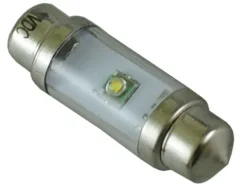 mocna żarówka LED 10x31 mm Cree XP-E 12v 24v biała zimna c5w c10w