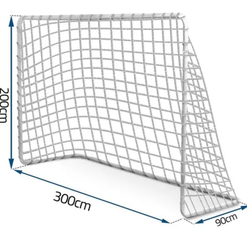 Mocna siatka do bramek piłkarskich 300 x 200 x 90 cm Neo-Sport