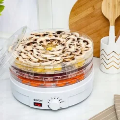 MOCNA SUSZARKA DO ZIÓŁ GRZYBÓW OWOCÓW WARZYW MOC 500W | 5 TACEK | BPA FREE