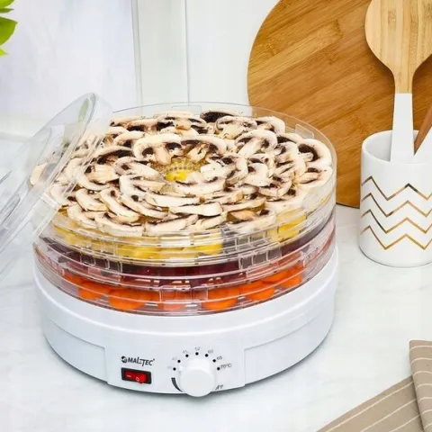 MOCNA SUSZARKA DO ZIÓŁ GRZYBÓW OWOCÓW WARZYW MOC 500W | 5 TACEK | BPA FREE