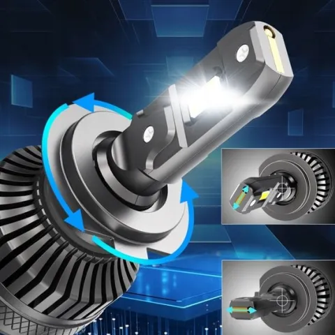MOCNE ŻARÓWKI SAMOCHODOWE LED H4 XSTORM R45 130W 30000LM CANBUS