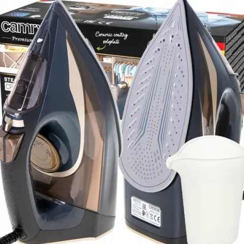 Mocne Żelazko Parowe 3400W Strażak Anti-Calc Anti Drip Prasowanie w Pionie
