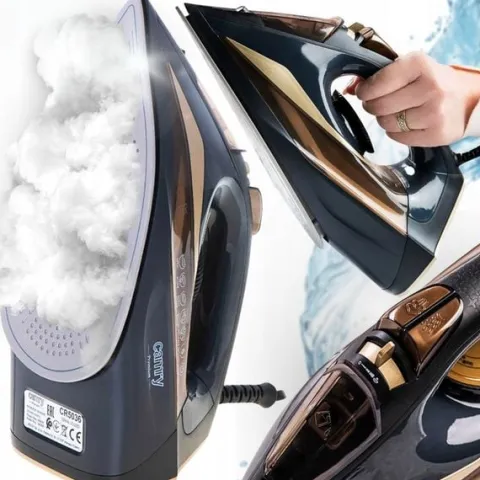 Mocne Żelazko Parowe 3400W Strażak Anti-Calc Anti Drip Prasowanie w Pionie