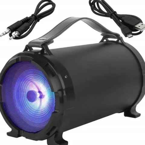MOCNY GŁOŚNIK BLUETOOTH USB SD RADIO BOOMBOX MIKROFON PRZENOŚNY KARAOKE