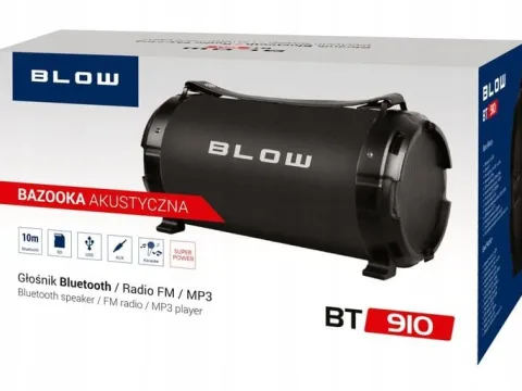 MOCNY GŁOŚNIK BLUETOOTH USB SD RADIO BOOMBOX MIKROFON PRZENOŚNY KARAOKE