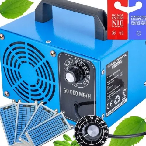 MOCNY 140W generator OZONU Ozonator Oczyszczacz Powietrza 60 000 MG/H filtr
