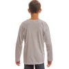 Młodzieżowa koszulka Solar z długim rękawem do sublimacji - Athletic Grey L