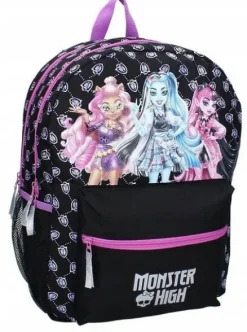 MONSTER HIGH LALKI DRACULAURA PLECAK SZKOLNY DLA DZIECI KIESZONKA NA BIDON