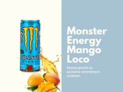 Monster o smaku mango napój energetyczny energy drink chiński 330ml
