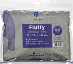 Monster Shine Fluffy Chłonny Ręcznik Do Osuszania Lakieru 450 gsm 60x90 cm