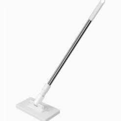 Mop do podłóg płaski z drążkiem do sprzątania 100 cm + 4x wkłady
