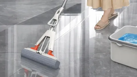 Mop gąbkowy do mycia podłóg wyciskany gąbczasty ściągacz do wody gąbka