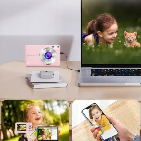44MP APARAT FOTOGRAFICZNY CYFROWY DLA DZIECI KAMERA ZABAWKA GRY+KARTA 32GB