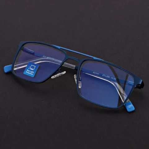 Męskie okulary PREMIUM +2.50 do czytania i komputera Blue Light+Antyrefleks
