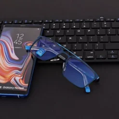 Męskie okulary PREMIUM +2.50 do czytania i komputera Blue Light+Antyrefleks