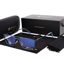 Męskie okulary PREMIUM +0.50 do czytania i komputera Blue Light+Antyrefleks