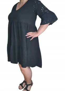 Muślinowa wiosenna SUKIENKA DAMSKA plus size oversize