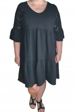 Muślinowa wiosenna SUKIENKA DAMSKA plus size oversize