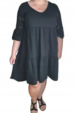 Muślinowa wiosenna SUKIENKA DAMSKA plus size oversize