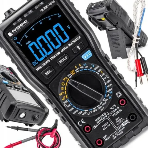 Multimetr CYFROWY Elektryczny Miernik Prądu LCD 1000V AC/DC LED HFE NCV PRO