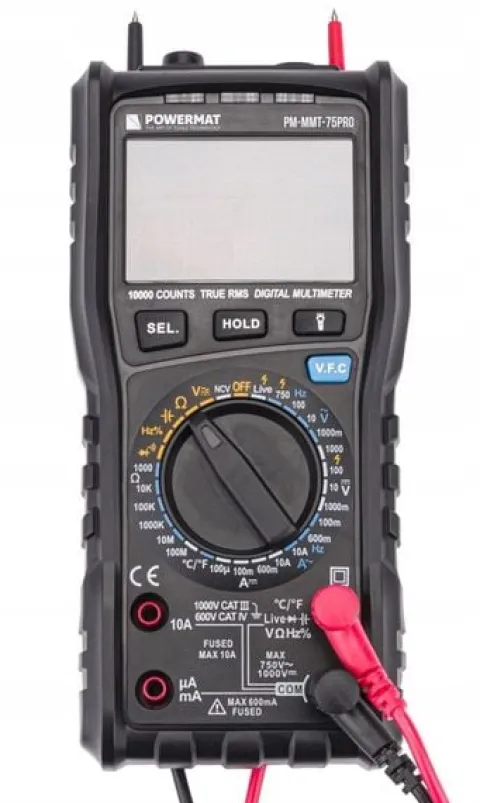 Multimetr CYFROWY Elektryczny Miernik Prądu LCD 1000V AC/DC LED HFE NCV PRO