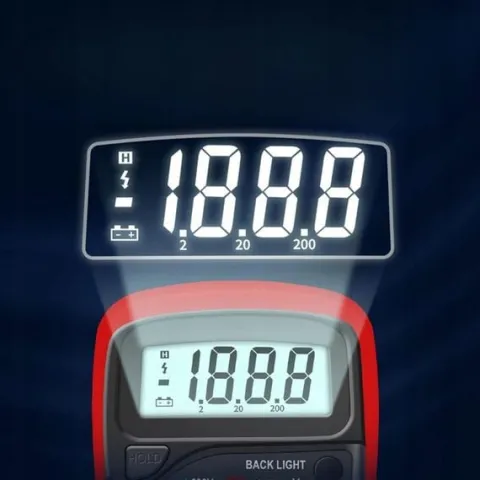 MULTIMETR MIERNIK PRĄDU CYFROWY ELEKTRYCZNY LCD