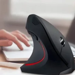 Myszka Ergonomiczna Wertykalna pionowa MYSZ bezprzewodowa CICHA czarna