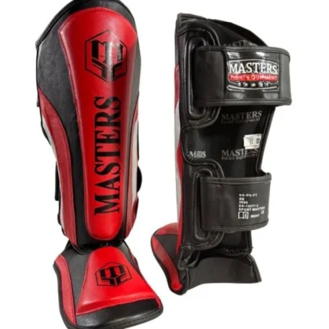 Nagolenniki Masters NS-PU-FT (WAKO APPROVED) 119111-02M czerwony+L
