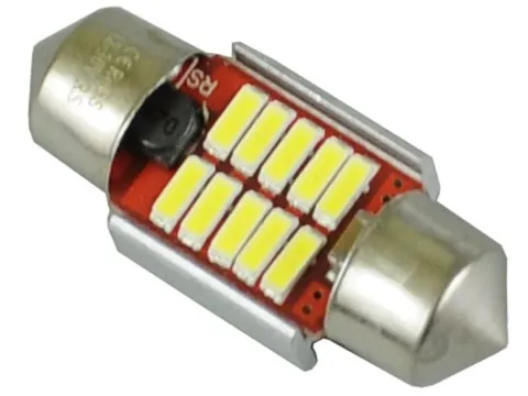 najmocniejsze żarówki LED do wnętrza 10x31 mm 31mm 10 x 5730SMD 12v